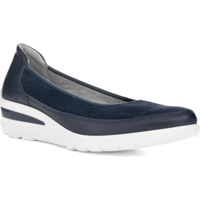 Ara Zinnia Wedge Loafer In Blue
