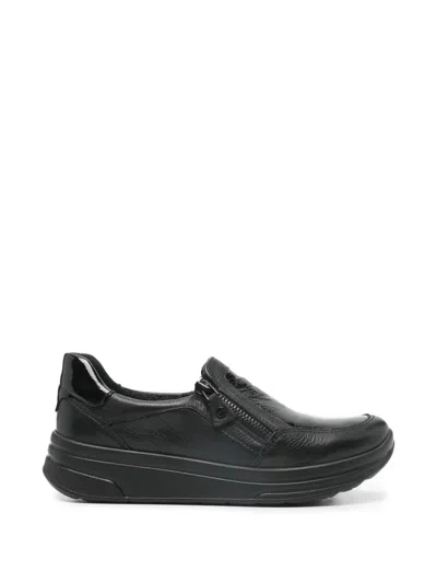 Ara Zip Sneakers In Black