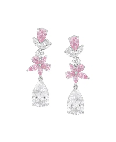 Arabella Pink (3 Ct. T.w.) & White (8 Ct. T.w.) Cubic Zirconia Drop Earrings In Sterling Silver (also Availab In Metallic