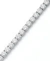 Arabella Sterling Silver Bracelet, Cubic Zirconia Tennis Bracelet (31 Ct. T.w.) In Silver