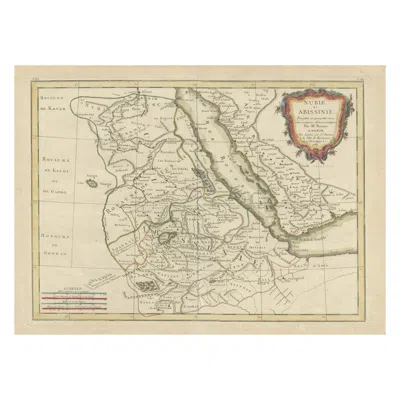 Pre-owned Arabia Antique Map Of  Including Nubia And Abyssinia, Also Shows The Red Sea