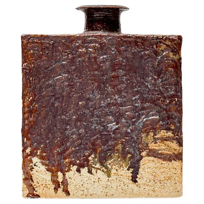 Pre-owned Arabia Ceramic Vase By  In Brown