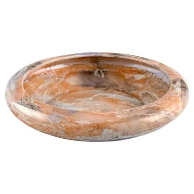 Pre-owned Arabia , Finland, Art Deco Bowl In Glazed Faience, Beautiful Marbled Glaze, 1920s In Brown