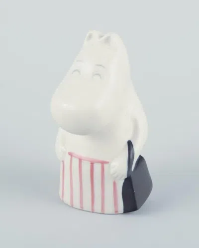 Pre-owned Arabia , Finland. Hand-painted Ceramic Figurine Of Moominmamma From The Moomins. In Gray