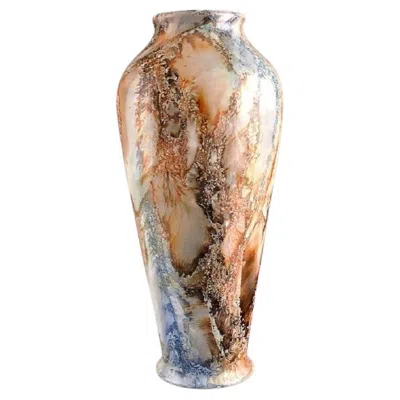 Pre-owned Arabia , Finland, Large Art Deco Vase In Glazed Faience, 1920s/30s In Brown