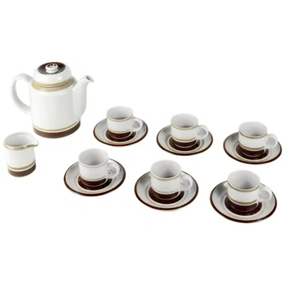 Pre-owned Arabia Finland 'pirtti' Coffee Set By Raija Uosikkinen, 1970, Super & Complete In Gray