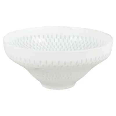 Pre-owned Arabia Friedl Holzer-kjellberg For . Large Bowl With �rice Porcelain� Decoration. In Gray