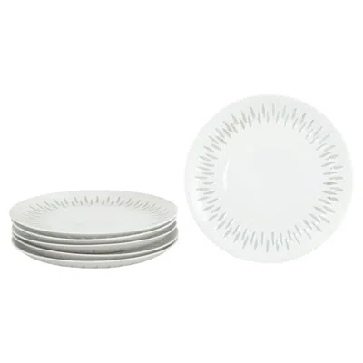 Pre-owned Arabia Friedl Holzer-kjellberg For . Set Of Six Salad/dessert Plates In Porcelain In Gray