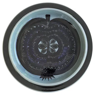 Pre-owned Arabia Fructus Modern Chop Plate By Gunvor Olin Gr�nquist For  Finland 1960s In Black