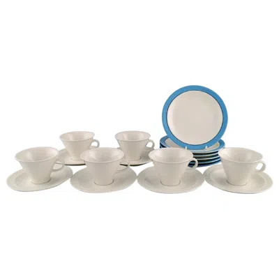 Pre-owned Arabia Inkeri Leivo For , Harlequin Porcelain Coffee Service In Sand