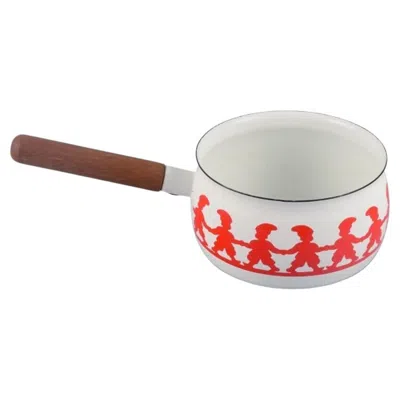 Pre-owned Arabia Kaj Franck For . "tonttu" Enamelled Metal Saucepan With Wooden Handle. In Gray