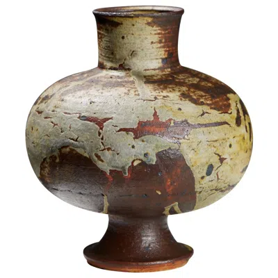 Pre-owned Arabia Kyllikki Salmenhaara Vase For , Stoneware, Finland, 1950s In Brown