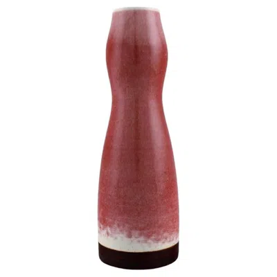 Pre-owned Arabia Liisa Hallamaa For , Unique Vase In Glazed Ceramics, 1960s In Brown