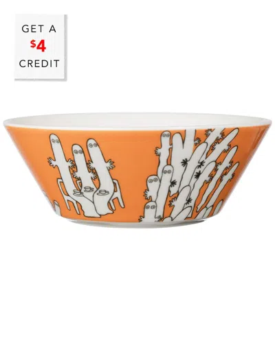 Arabia Moomin Hattivatit Bowl With $3 Credit In Orange