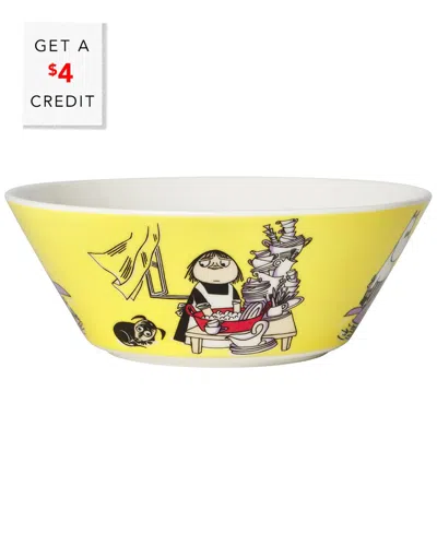 Arabia Moomin Misabel Bowl With $3 Credit In Yellow