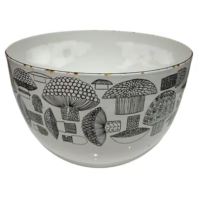 Pre-owned Arabia Of Finland Finel Arabia Tatti Mushroom Bowl Enamelware Kaj Franck Esteri Tomula 2 In Gray
