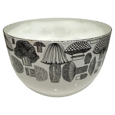 Pre-owned Arabia Of Finland Finel Arabia Tatti Mushroom Bowl Enamelware Kaj Franck Esteri Tomula 3 In Gray