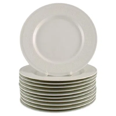 Pre-owned Arabia Raija Uosikkinen For . 11 Rare Pitsi Side Plates With Floral Decoration. In Gray