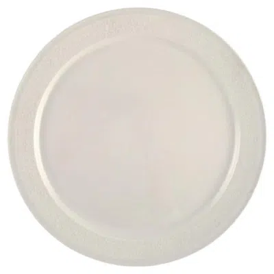 Pre-owned Arabia Raija Uosikkinen For , Round Pitsi Serving Dish With Flower Decoration In Sand