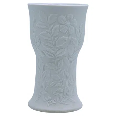 Pre-owned Arabia Relief Floral Vase By Gunvor Olin-grönqvist, Finnish Design, 1970s In Transparent