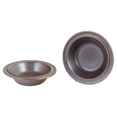 Pre-owned Arabia Ulla Procopé For . Two Deep Dishes In Stoneware. "ruska” Series. 1960s/70s In Gray