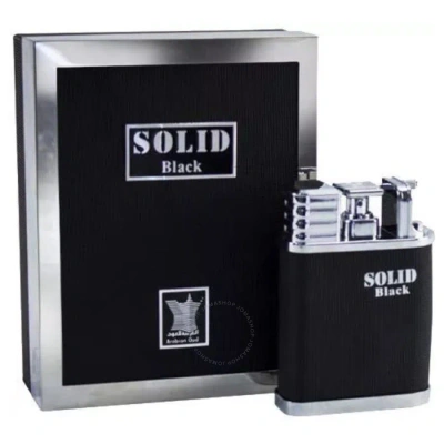 Arabian Oud Men's Solid Black Edp Spray 2.54 oz Fragrances 6281101821334 In Black / Orange