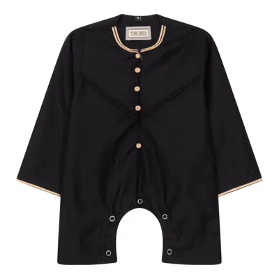 Arabic Thobes Kids' Baby Boys Omani Eid Black Thobe Saudi Emirati Jubba Robe Romper