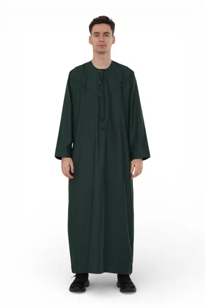 Arabic Thobes Men's Eid Green Moroccan Jubba Robe Djellaba Ramadan Eid Thobe - Hm11