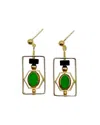 Aracheli Studio Women's Black / Green Art X Onyx Earrings In Multi