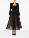 Araftu Button Embellished Skirted All In One In Black