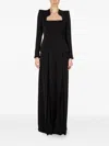 Araftu Button-embellished Straight Jumpsuit In Black