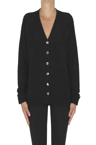Aragona Cashmere Cardigan In Black
