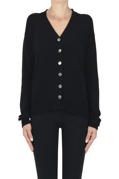 Aragona Cashmere Cardigan In Black