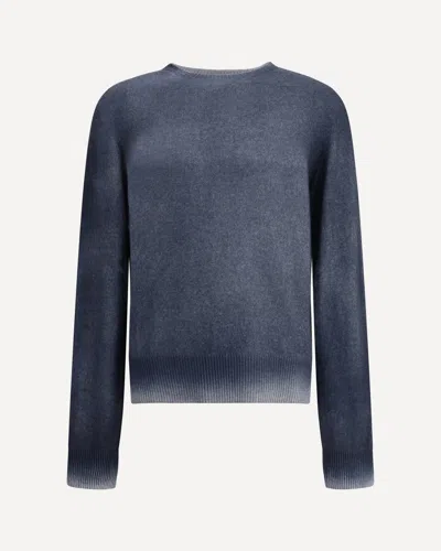 ARAGONA CASHMERE CASHMERE CREWNECK WITH GRADIENT EFFECT