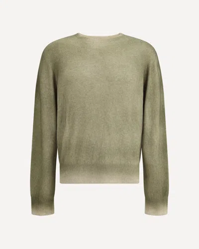 ARAGONA CASHMERE CASHMERE CREWNECK WITH GRADIENT EFFECT