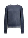 Aragona Cashmere Crewneck With Gradient Effect In Blue