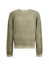 Aragona Cashmere Crewneck With Gradient Effect In Green
