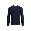 Aragona Cashmere Crewneck Wool Sweater In Blue