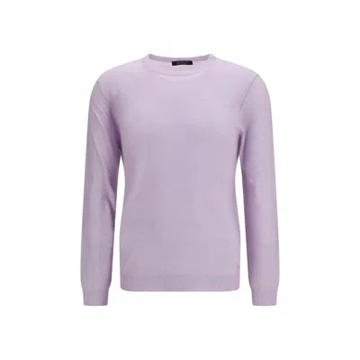 Aragona Cashmere Purple Cashmere Men's Sweater