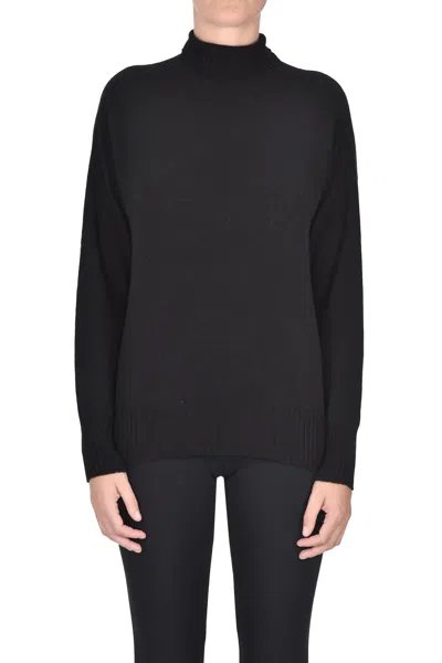 Aragona Cashmere Turtleneck Pullover In Black