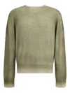 Aragona Cashmere Crewneck With Gradient Effect In Green