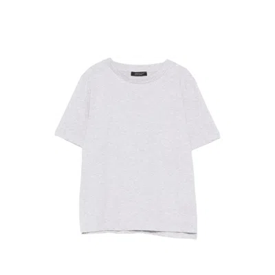 Aragona Crew-neck Cotton T-shirt In Gray