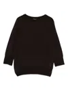 Aragona Fine-knit Jumper In Brown