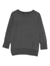 Aragona Fine-knit Jumper In Gray