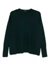 Aragona Fine-knit Jumper In Green