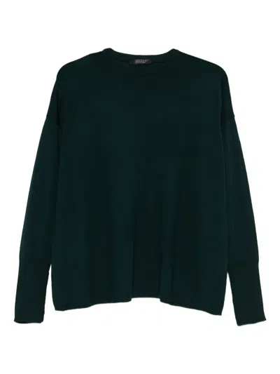Aragona Fine-knit Jumper In Green