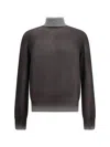 Aragona Cashmere Gradient Turtleneck Knitwear In Gray
