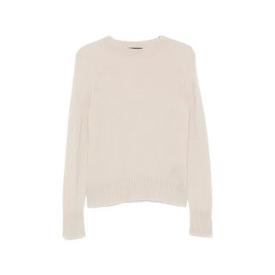 Aragona Ribbed-trim Crew Neck Sweater In Multi