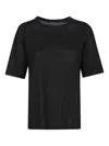 Aragona Linen Short-sleeve T-shirt In Black