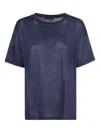 Aragona Linen T-shirt In Blue